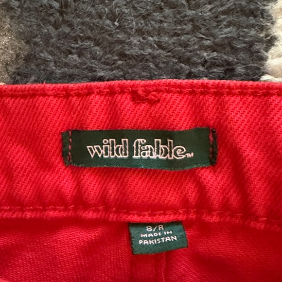 #188. Wild Fable Bright Red Jeans - Picture 2 of 4